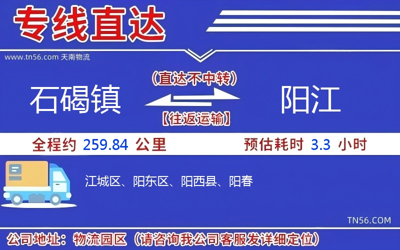 石碣鎮到陽江物流公司 石碣鎮到陽江物流公司