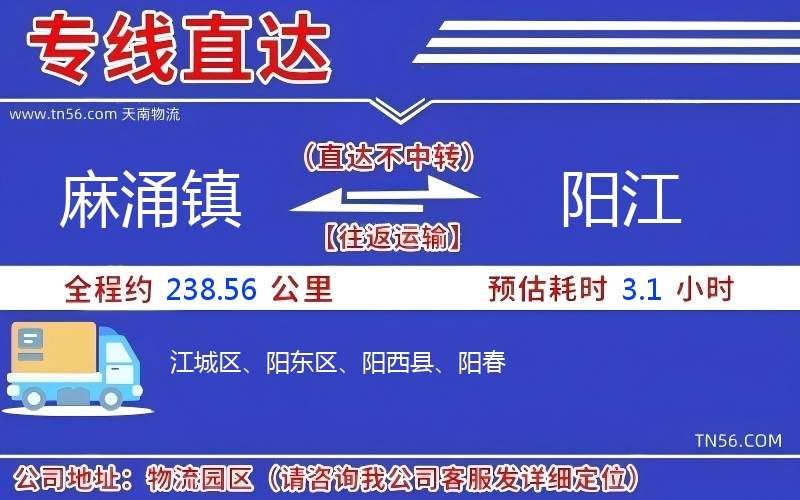 麻涌鎮(zhèn)到陽(yáng)江物流公司