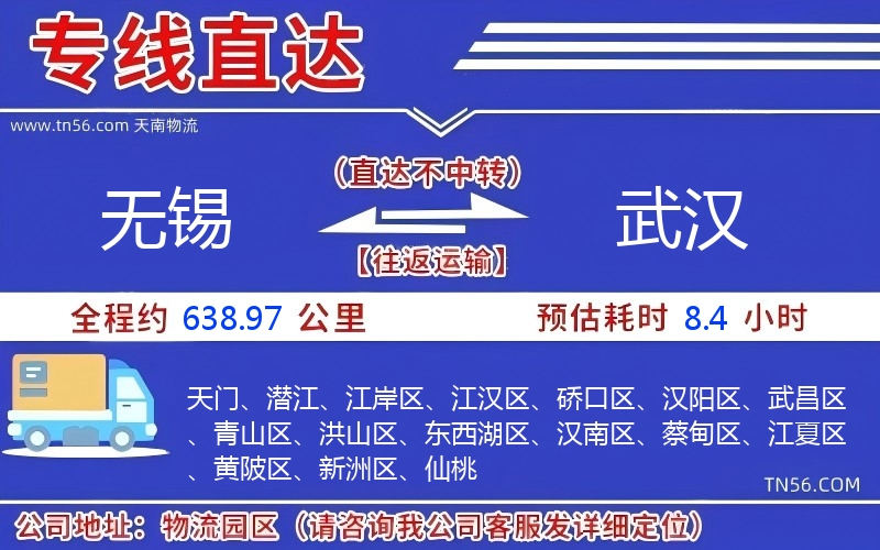 無錫到武漢物流公司 無錫到武漢物流公司