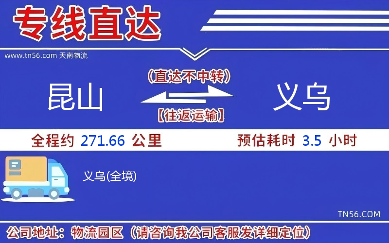 昆山到義烏物流公司 昆山到義烏物流公司